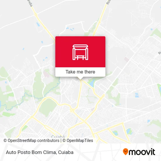Auto Posto Bom Clima map