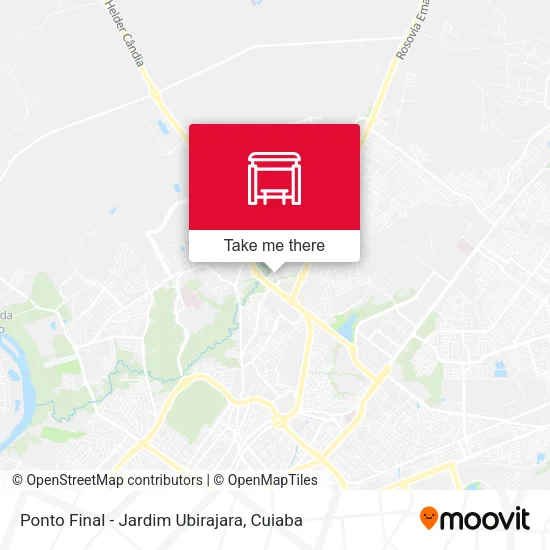 Ponto Final - Jardim Ubirajara map