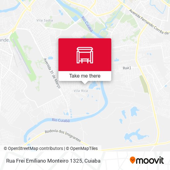 Rua Frei Emíliano Monteiro 1325 map