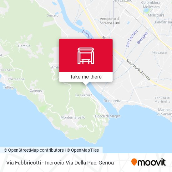Via Fabbricotti - Incrocio Via Della Pac map