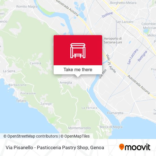 Via Pisanello - Pasticceria Pastry Shop map