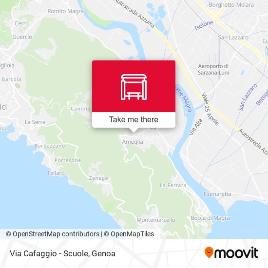 Via Cafaggio - Scuole map