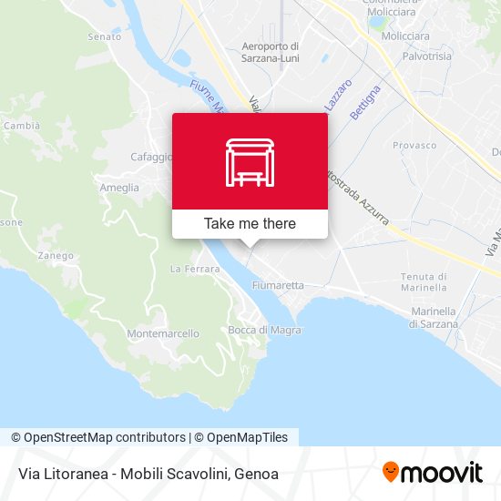 Via Litoranea - Mobili Scavolini map