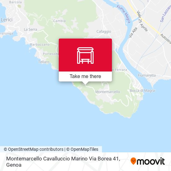 Montemarcello Cavalluccio Marino Via Borea 41 map