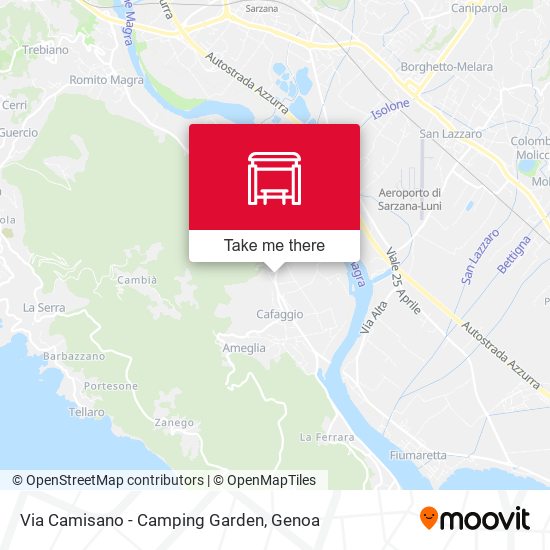 Via Camisano - Camping Garden map