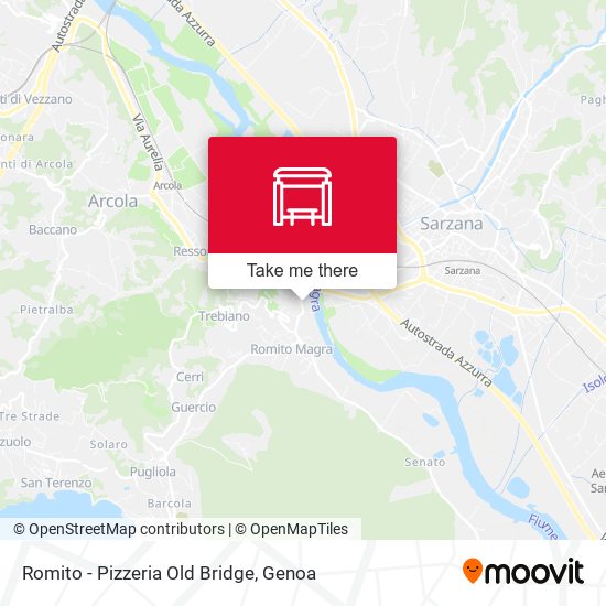 Romito - Pizzeria Old Bridge map