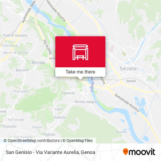 San Genisio - Via Variante Aurelia map