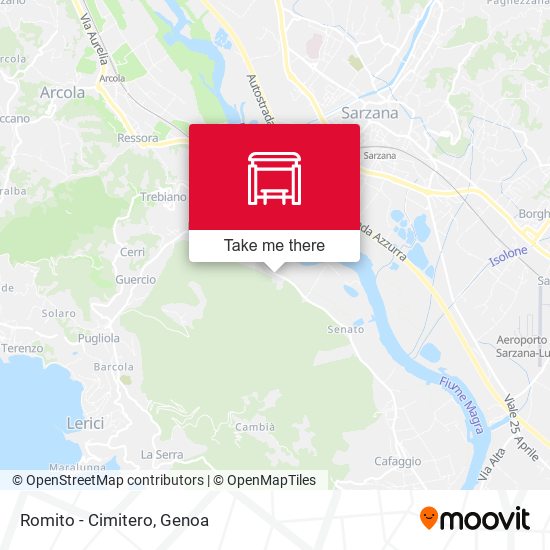 Romito - Cimitero map
