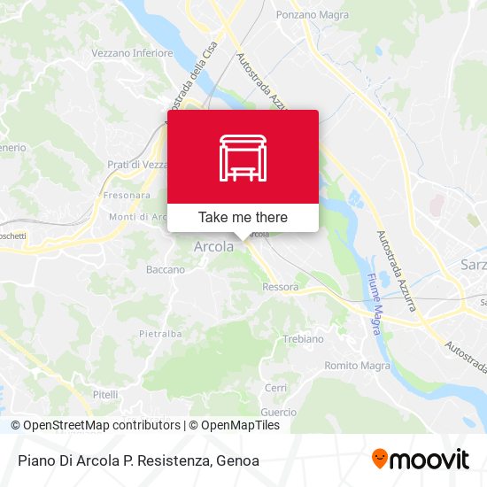 Piano Di Arcola P. Resistenza map