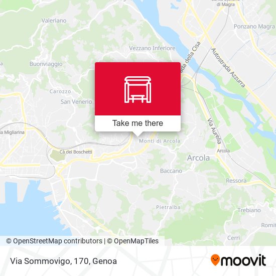 Via Sommovigo, 170 map