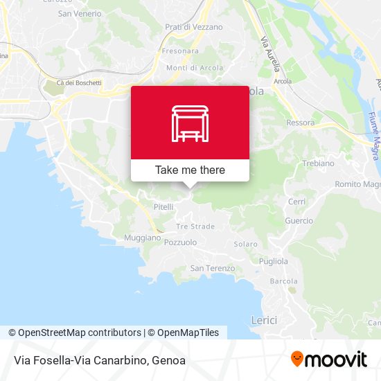 Via Fosella-Via Canarbino map