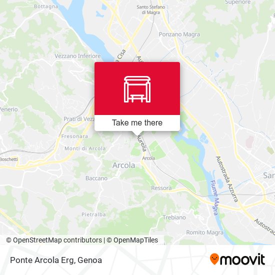Ponte Arcola Erg map