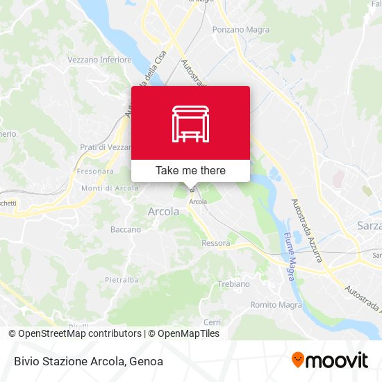 Bivio Stazione Arcola map
