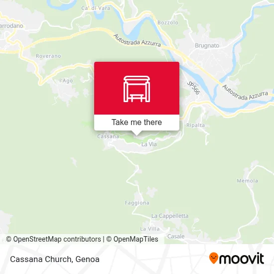Cassana Church map