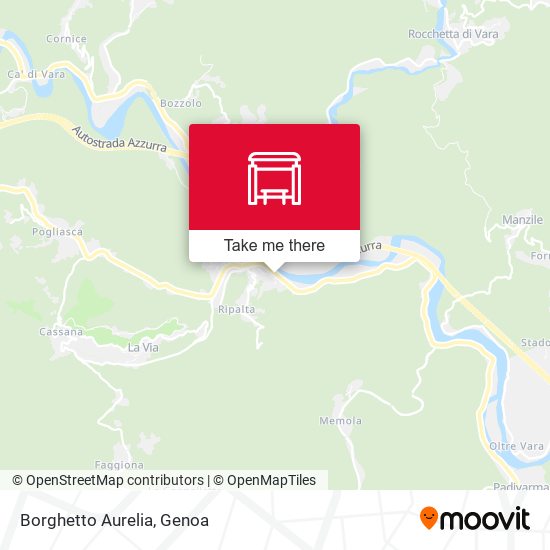 Borghetto Aurelia map