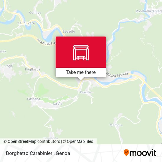 Borghetto Carabinieri map