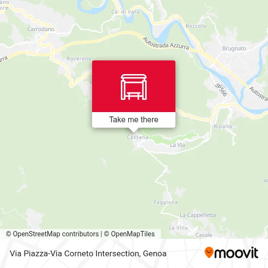 Via Piazza-Via Corneto Intersection map