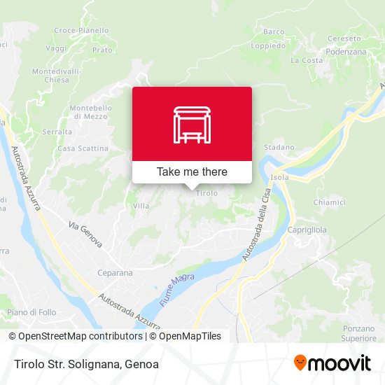 Tirolo Str. Solignana map