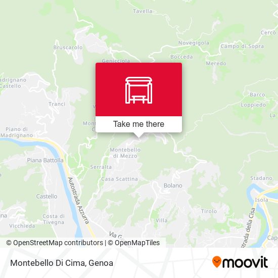 Montebello Di Cima map