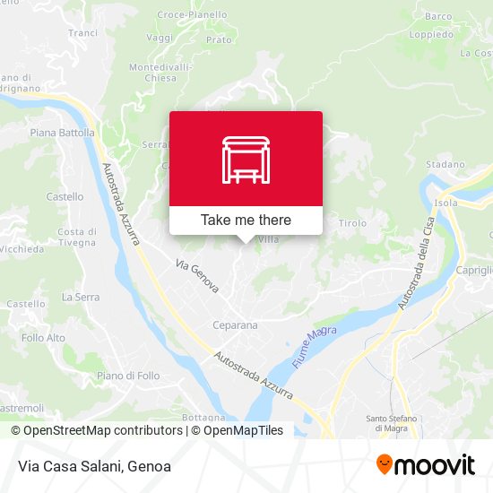 Via Casa Salani map