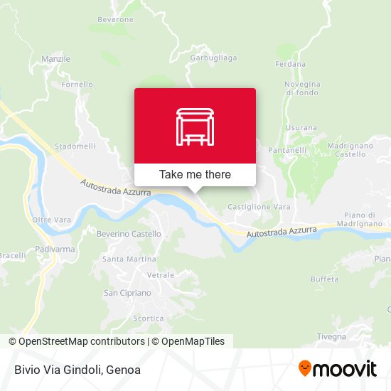 Bivio Via Gindoli map