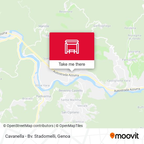 Cavanella - Bv. Stadomelli map