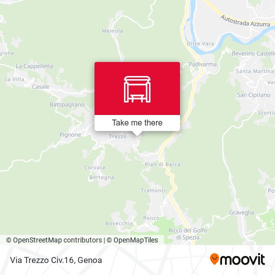 Via Trezzo Civ.16 map