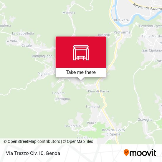 Via Trezzo Civ.10 map