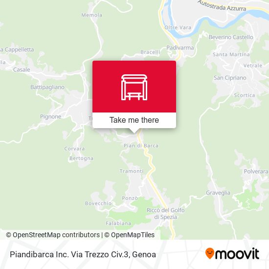Piandibarca Inc. Via Trezzo Civ.3 map