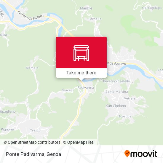 Ponte Padivarma map