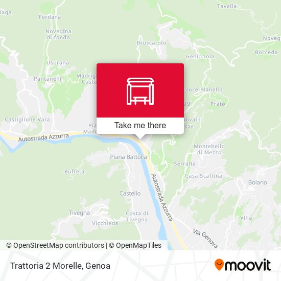 Trattoria 2 Morelle map