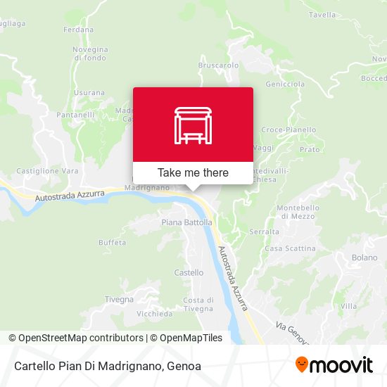 Cartello Pian Di Madrignano map
