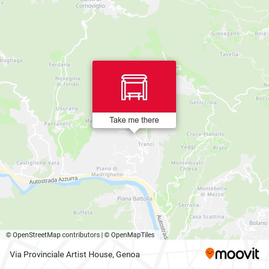 Via Provinciale Artist House map