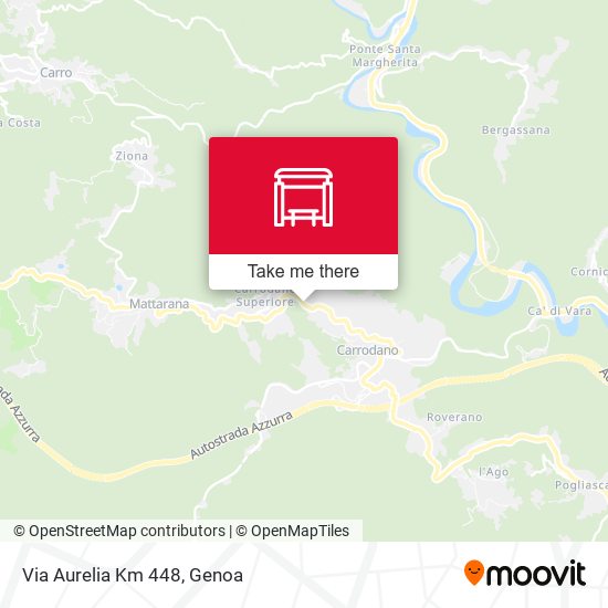 Via Aurelia Km 448 map