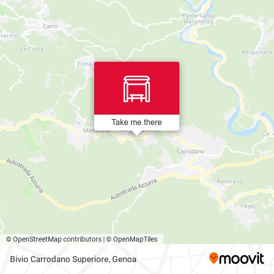 Bivio Carrodano Superiore map