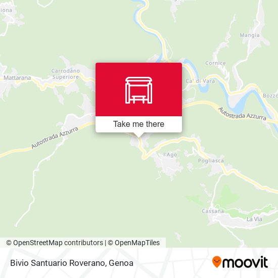 Bivio Santuario Roverano map