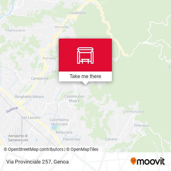 Via Provinciale 257 map