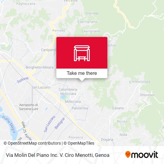 Via Molin Del Piano Inc. V. Ciro Menotti map