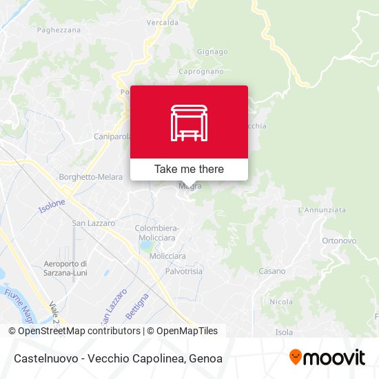 Castelnuovo - Vecchio Capolinea map