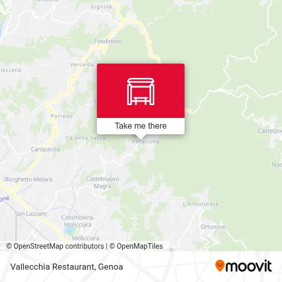 Vallecchia Restaurant map