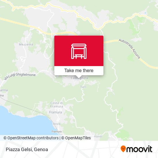 Piazza Gelsi map