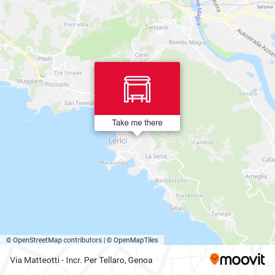 Via Matteotti - Incr. Per Tellaro map