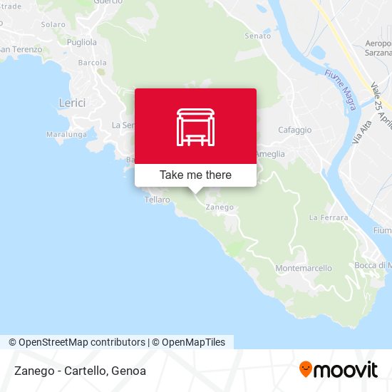 Zanego - Cartello map