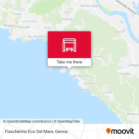 Fiascherino Eco Del Mare map