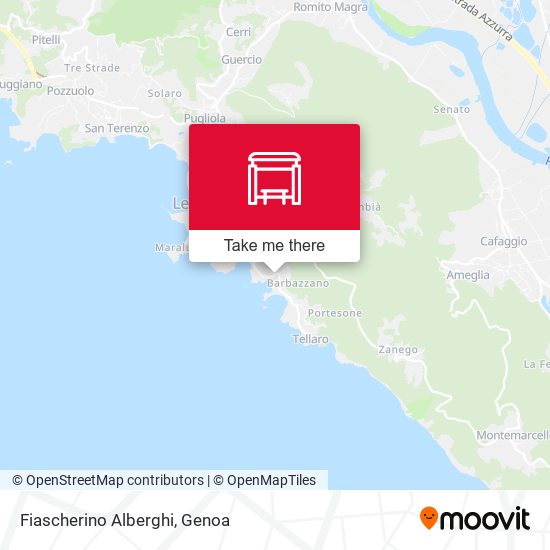 Fiascherino Alberghi map