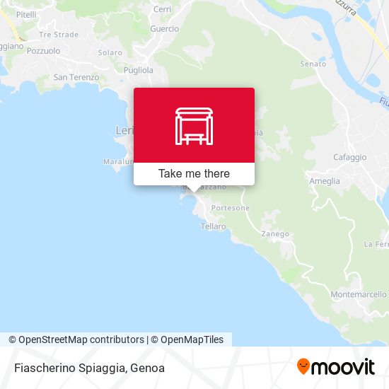 Fiascherino Spiaggia map