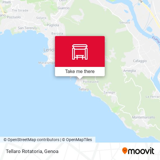 Tellaro Rotatoria map