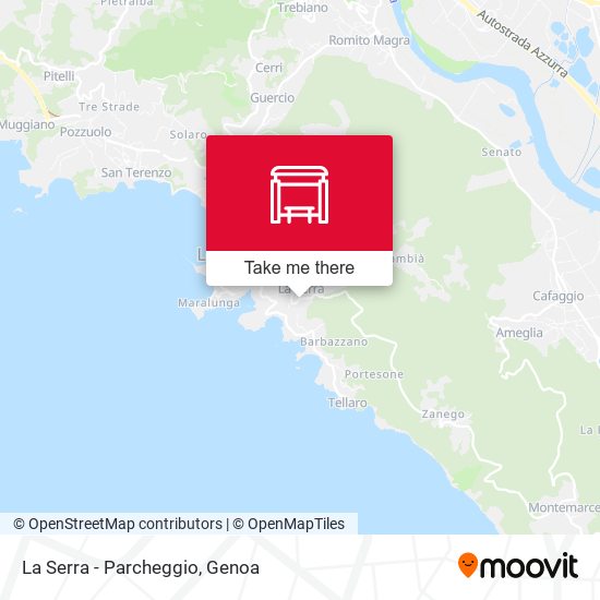 La Serra - Parcheggio map