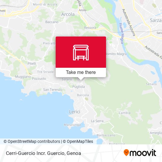 Cerri-Guercio Incr. Guercio map