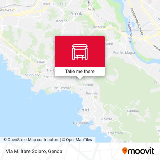 Via Militare Solaro map
